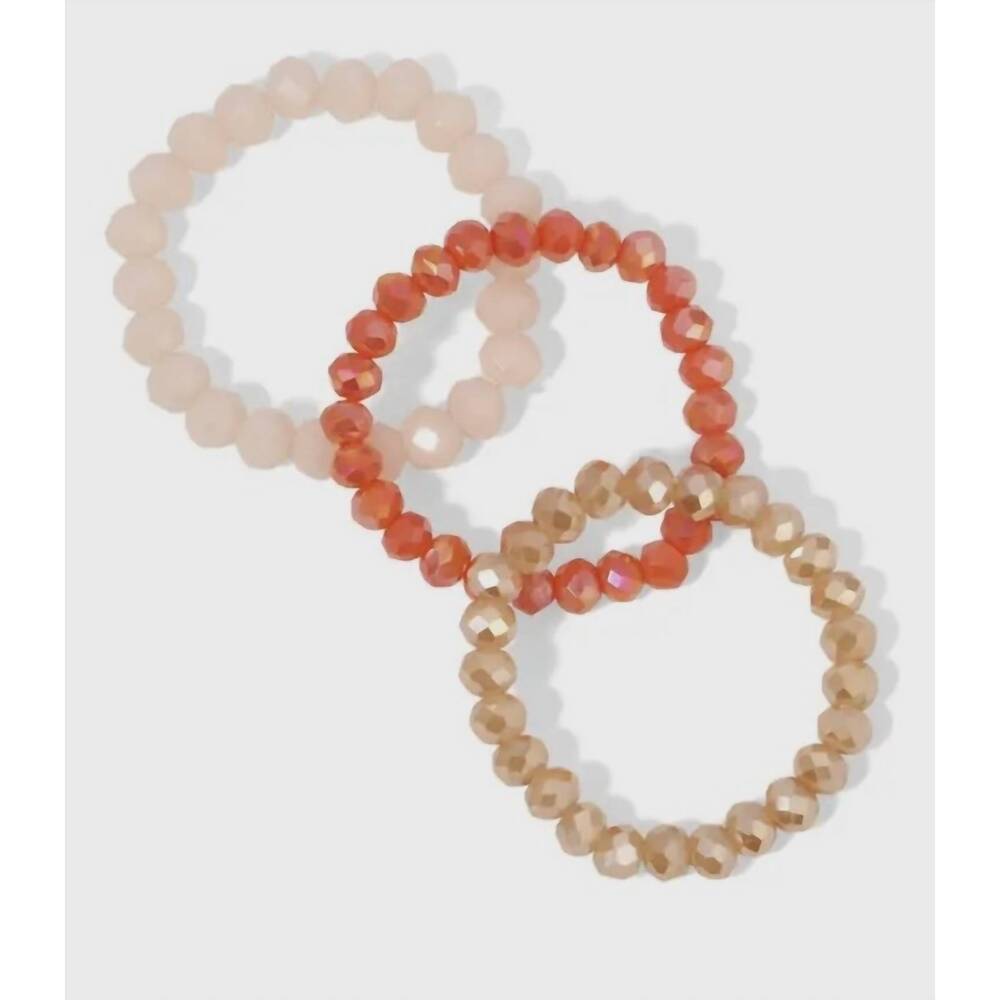 NEW SPLENDID IRIS women's crystal rings bracelet in corals